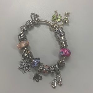 Pandora bracelet and charms